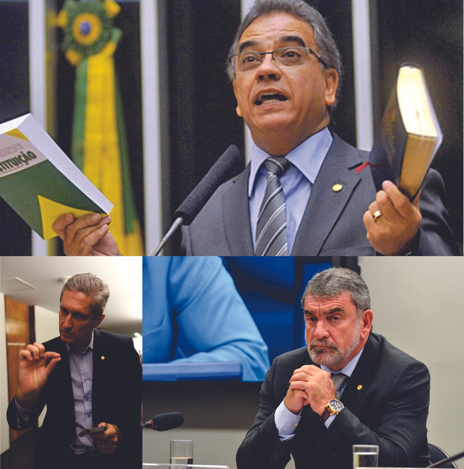 Federais do DF: Laerte Bessa, Rogério Rosso e Ronaldo Fonseca votaram a favor de Temer