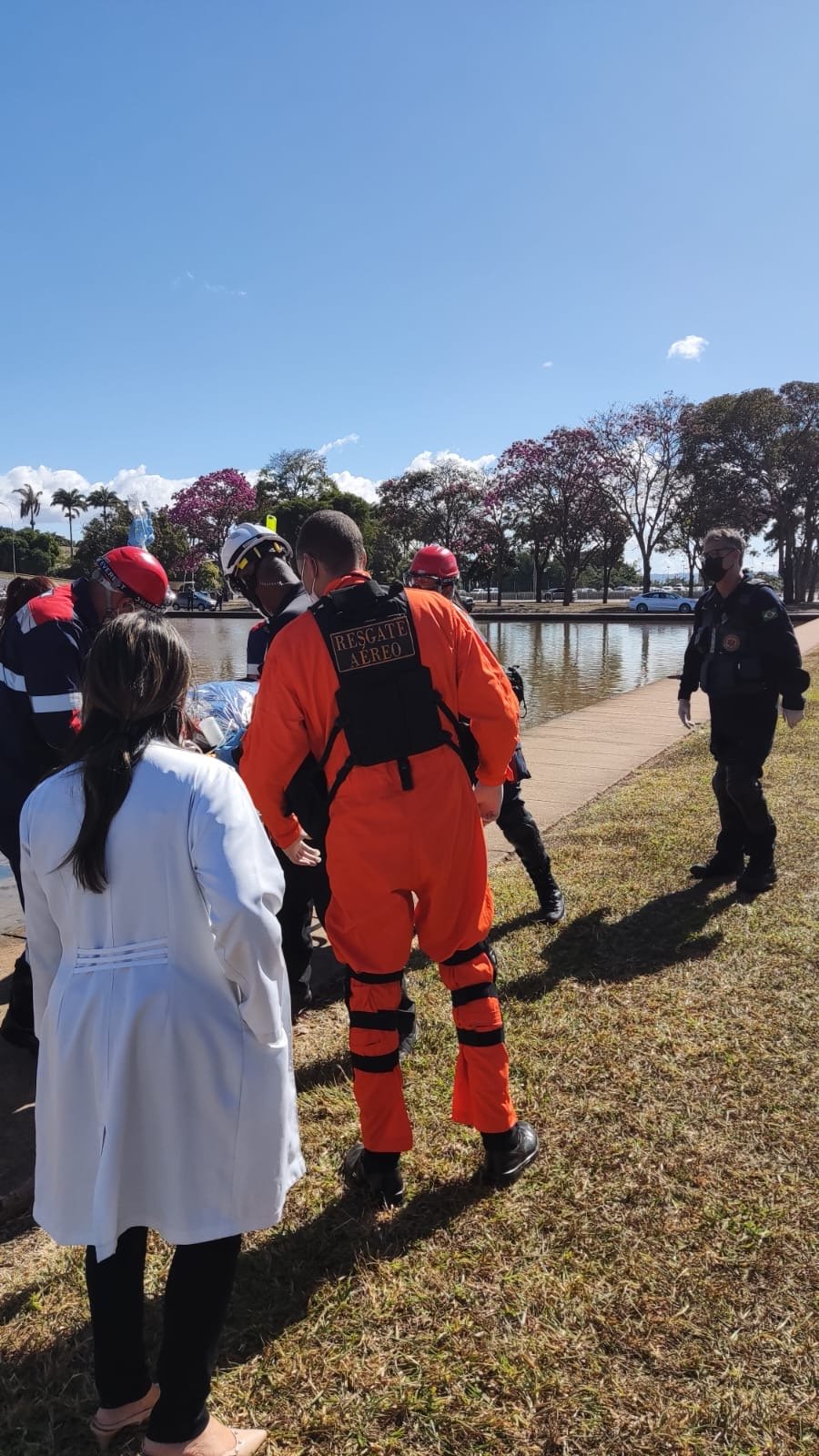 O Depol realiza exercício de enfrentamento de emergência no Anexo I da Câmara dos Deputados