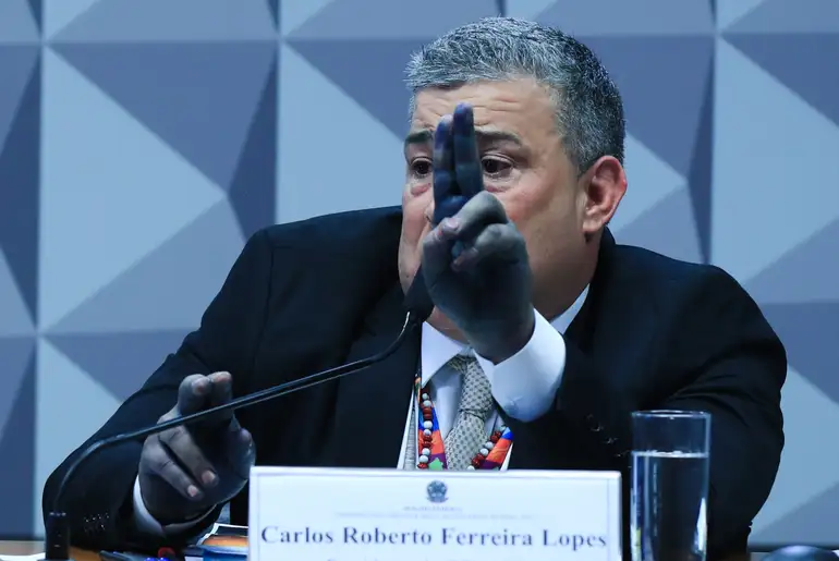 CPMI do INSS ouve depoimento de Carlos Roberto Ferreira Lopes em Brasília