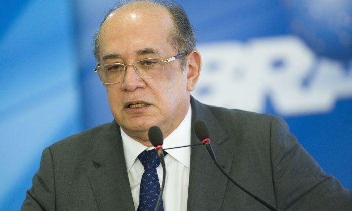 Brasília - O presidente do TSE, Gilmar Mendes, durante  lançamento do Documento Nacional de Identificação (digital e biométrico), no Palácio do Planalto. (Marcelo Camargo/Agência Brasil)