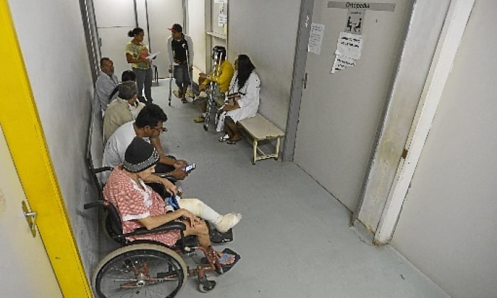 29/04/2015. Crédito: Gustavo Moreno/CB/D.A Press. Brasil. Brasília - DF. Situação dos hospitais do Distrito Federal. Na foto, Társila Moreira Ribeiro no Hospital do Gama.