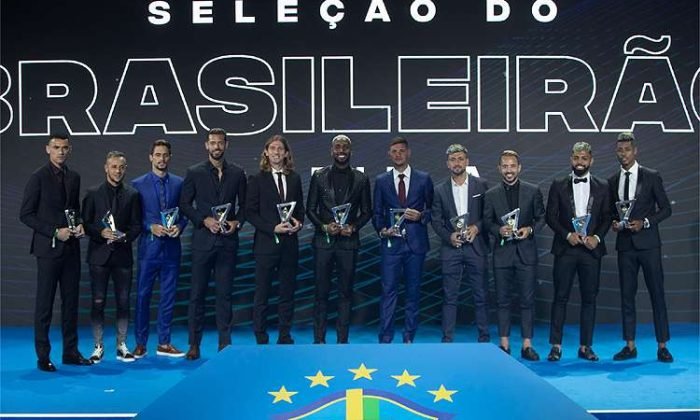 Flamengo teve nove jogadores e dominou Prêmio Brasileirão (Foto: Lucas Figueiredo/CBF)