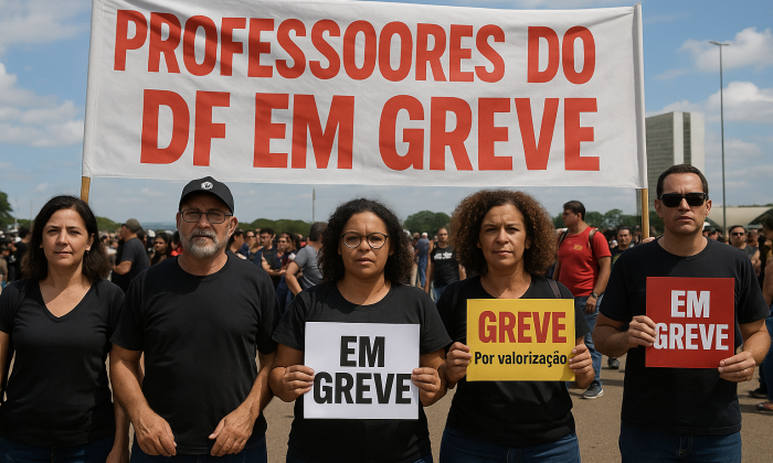 Folha de Brasília - Prfessor em greve