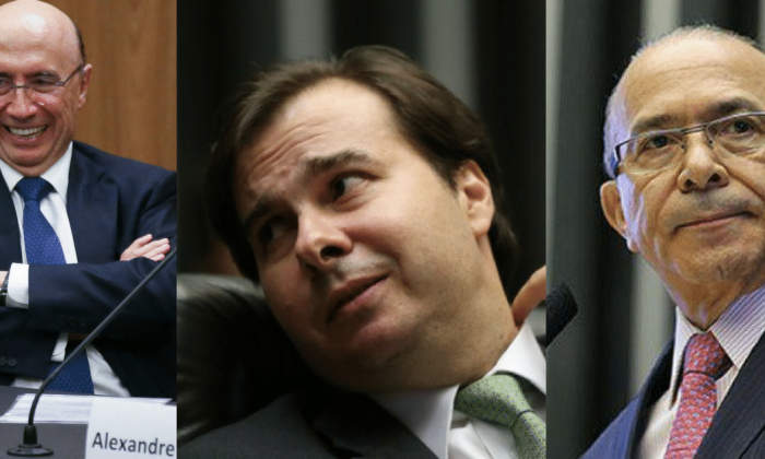 Rodrigo Maia,Eliseu Padilha e Henrique Meirelles