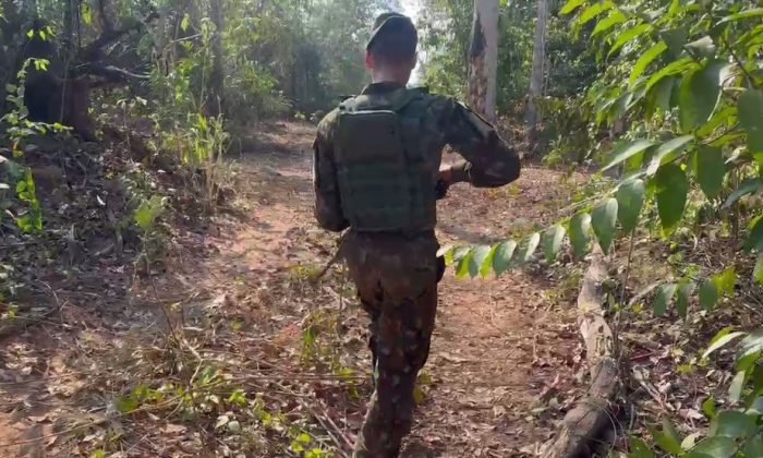 Exército faz operação em Terra Indígena — Foto: Rede Amazônica