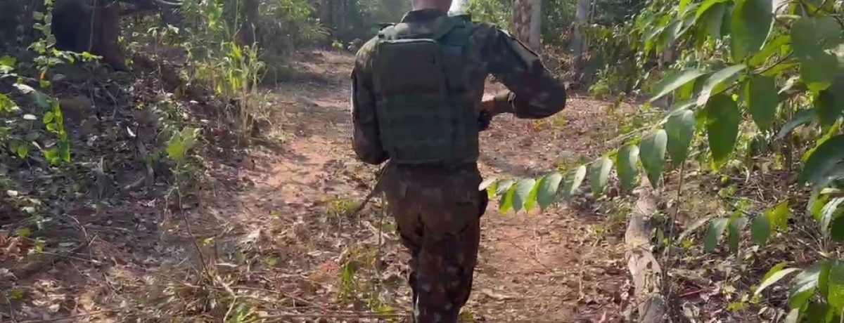 Exército faz operação em Terra Indígena — Foto: Rede Amazônica