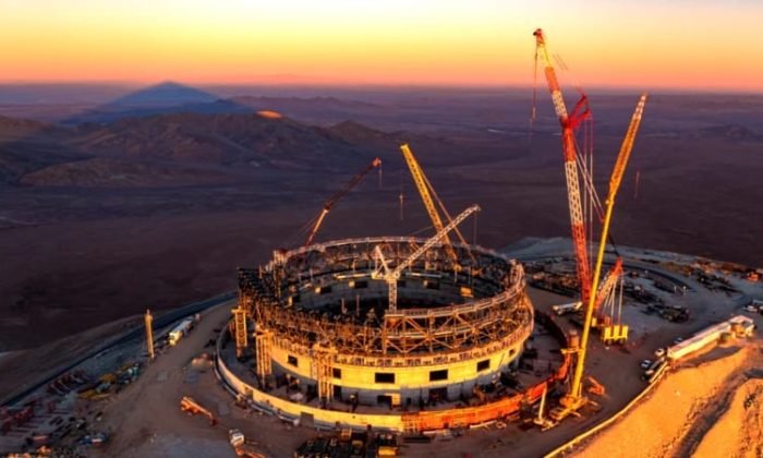 Foto: Reprodução maior telescópio óptico do mundo está sendo construído no deserto do Atacama, no Chile