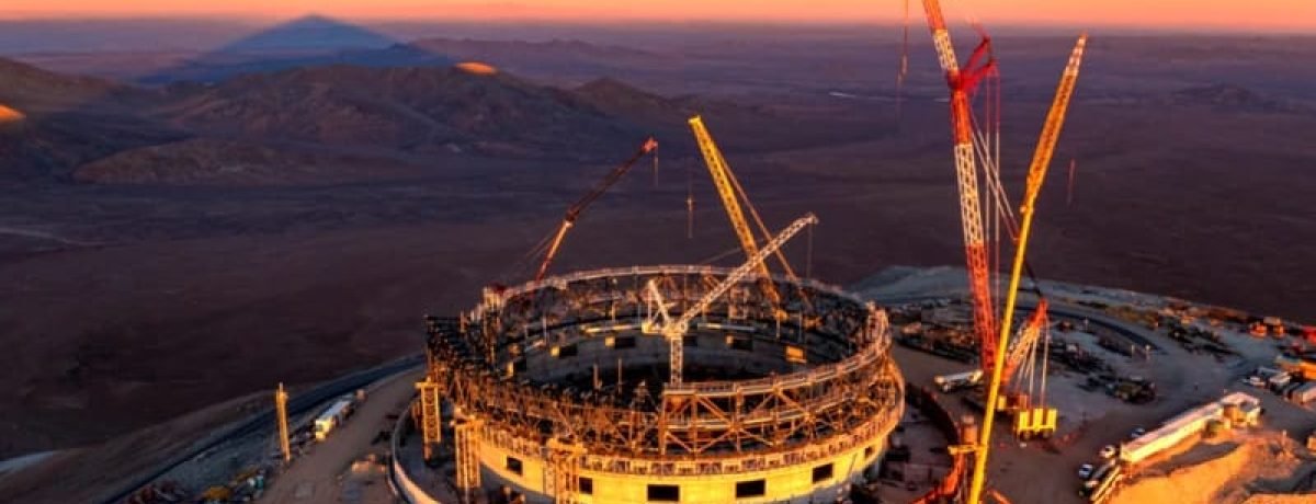 Foto: Reprodução maior telescópio óptico do mundo está sendo construído no deserto do Atacama, no Chile