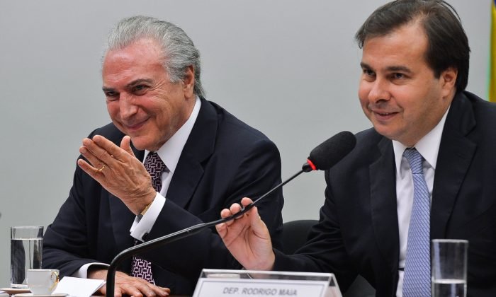 Michel e Maia Folha de Brasília